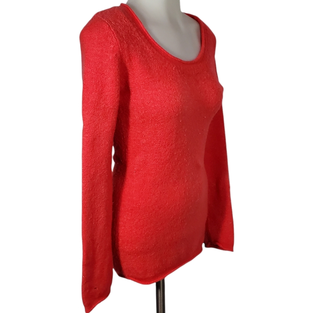 NO BOUNDARIES Stretchy Coral Knit Sweater Size L - Picture 3 of 8